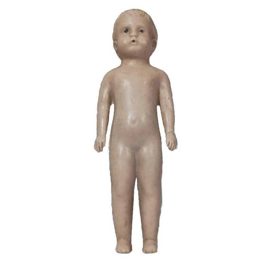 Vintage‎ 1940s Irwin Celluloid Doll – 4" Miniature Rigid Plastic Figure – READ